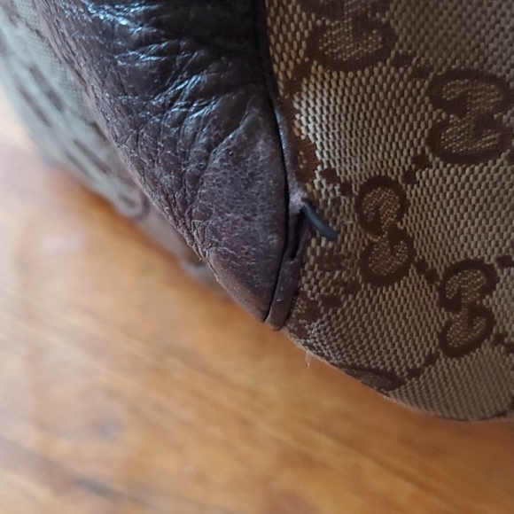 Gucci Canvas Hobo Large Bag in Brown/Beige - Picture 7 of 13